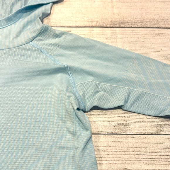 🍋Women’s Lululemon Rest Less Hoodie PTP approx 15.5”(2 bars) light blue *read* - Picture 4 of 11
